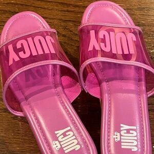 Juicy Couture Fuchsia Slide Sandals